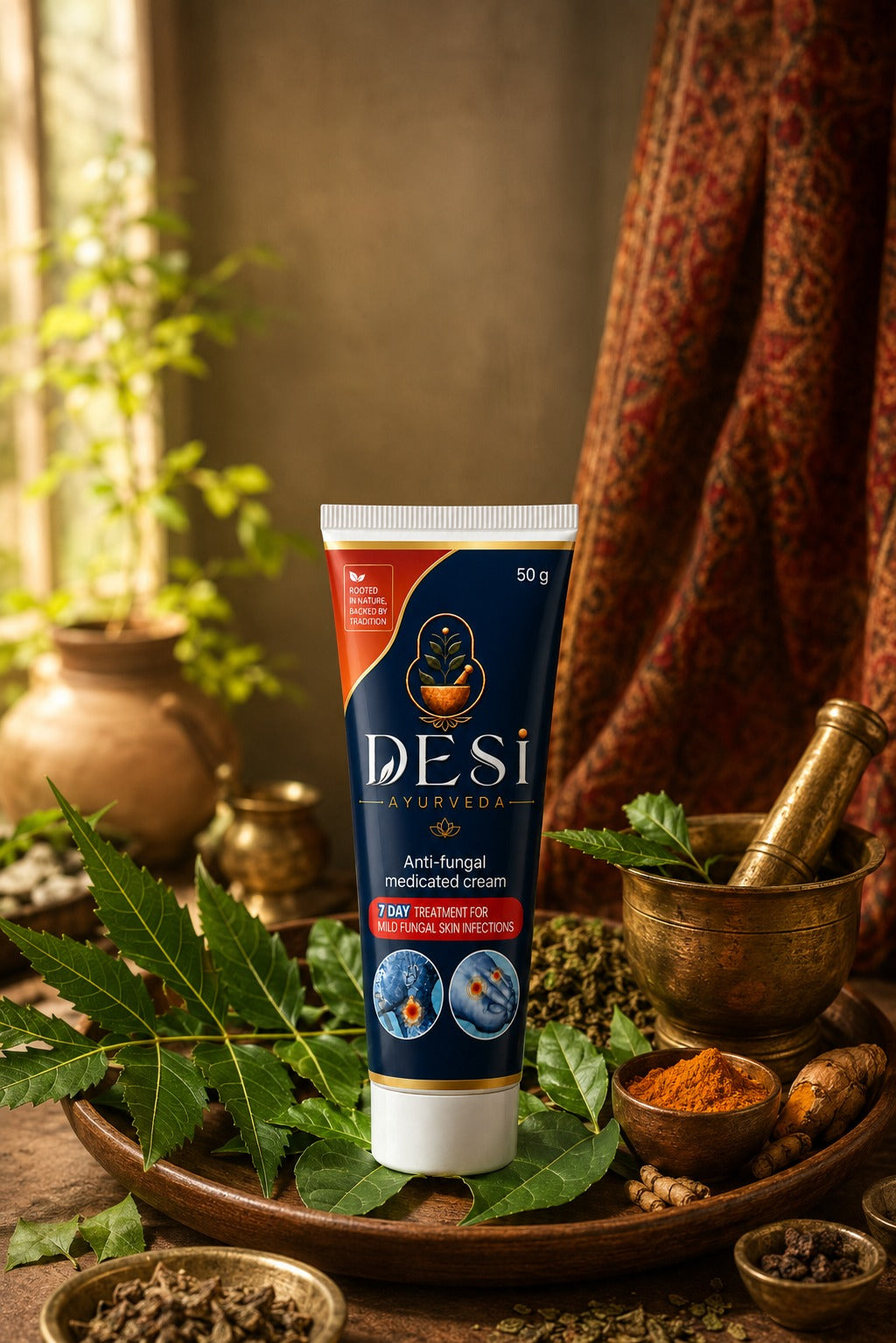 DESI Ayurveda Anti-Fungal Medicated Cream – 50g