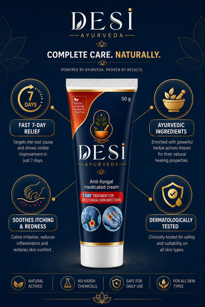 DESI Ayurveda Anti-Fungal Medicated Cream – 50g