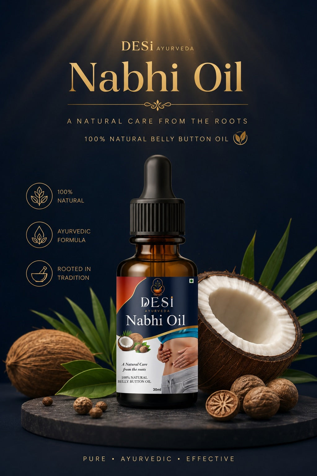 DESI Ayurveda Nabhi Oil-(30ml)