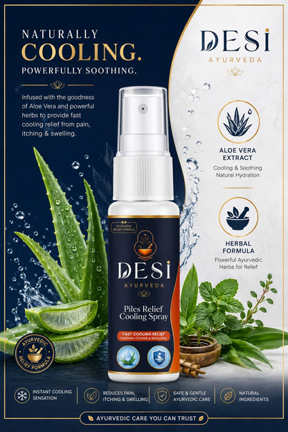 DESI Ayurveda Piles Relief Cooling Spray
