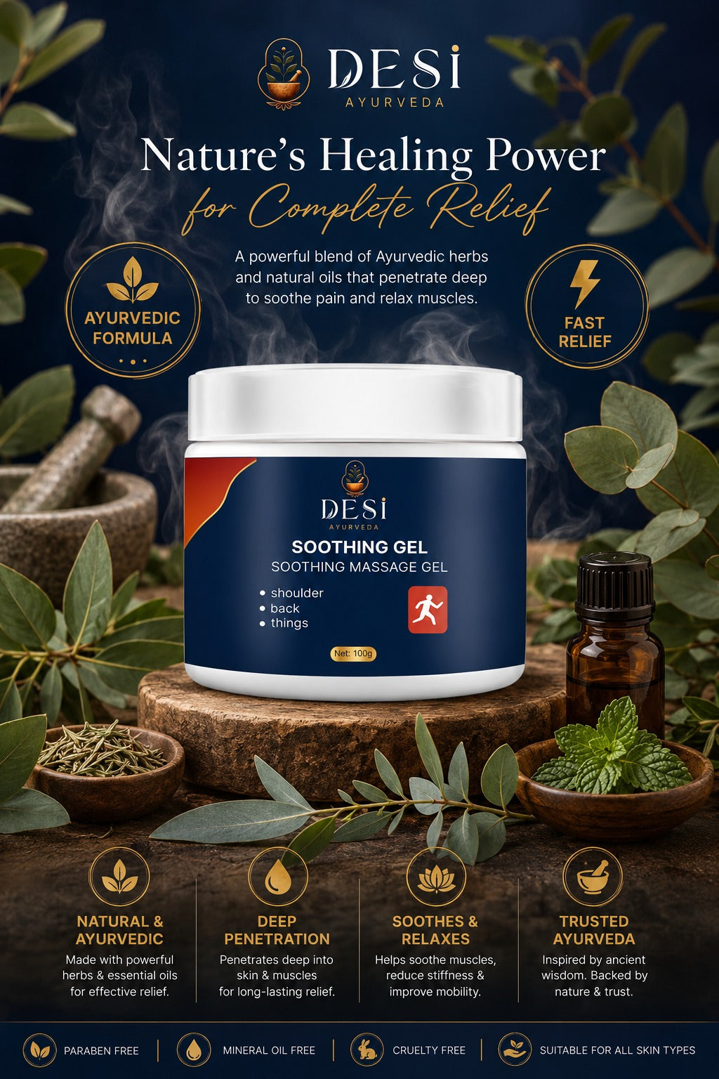 DESI Ayurveda Soothing Massage Gel