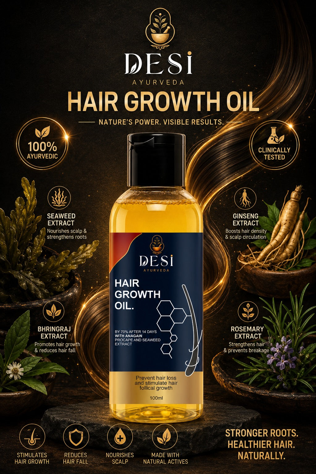 DESI Ayurveda Hair Growth Oil